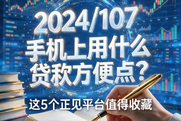 手机上用什么贷款方便点？这5个正规平台值得收藏