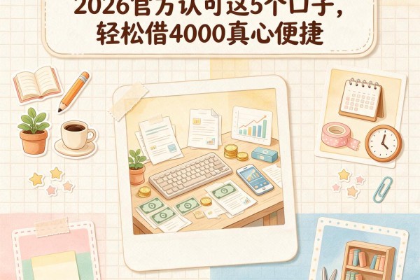 芝麻信用分低能去哪借钱？2026官方认可这5个口子，轻松借4000真心便捷