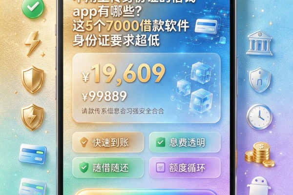 不用上传身份证的借钱app有哪些？这5个7000借款软件身份证要求超低