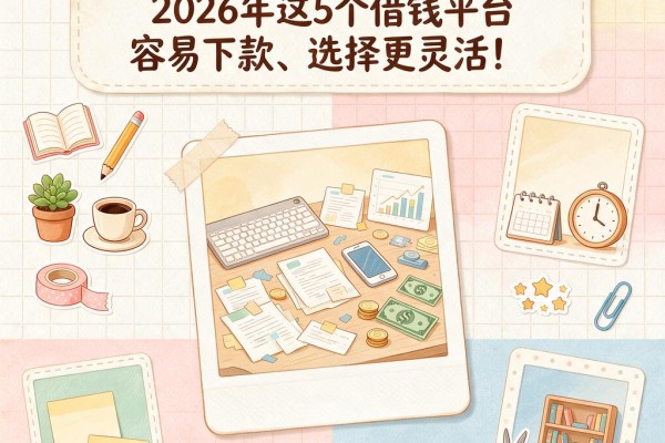 黑户不查征信的网贷稍到帐,2026年这5个借钱平台容易下款、选择更灵活!