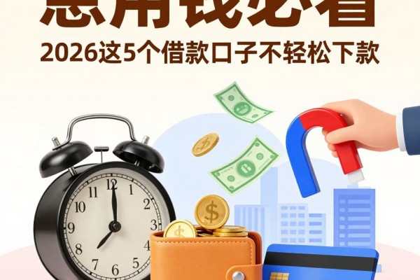 急用钱必看！2026这5个借款口子不用绑定银行卡也能轻松下款