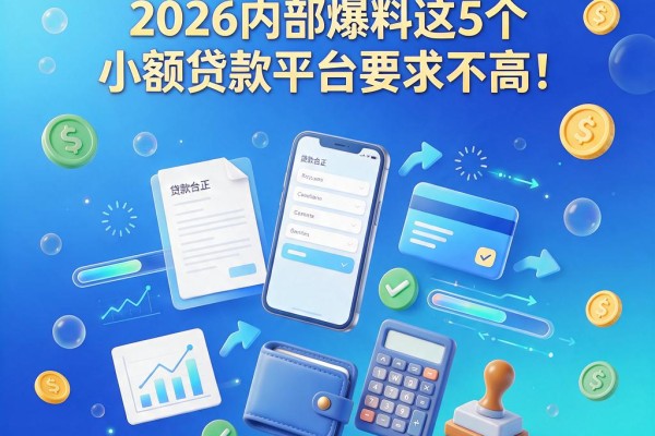 急用500元哪里借更正规？2026内部爆料这5个小额贷款平台要求不高！