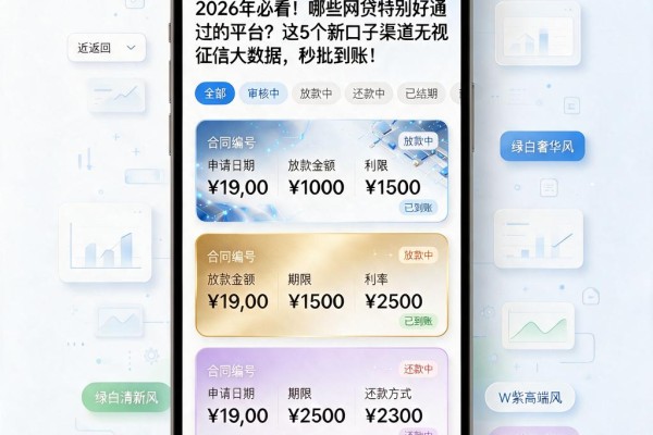 2026年必看!哪些网贷特别好通过的平台?这5个新口子渠道无视征信大数据,秒批到账!