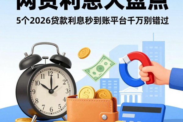 2026年网贷利息大盘点!这5个2026贷款利息秒到账平台千万别错过