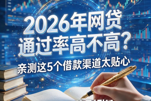 2026年网贷通过率高不高?亲测这5个借款渠道太贴心,3000元秒到账!