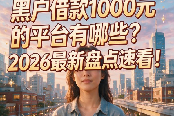 黑户借款1000元的平台有哪些?2026最新盘点速看!