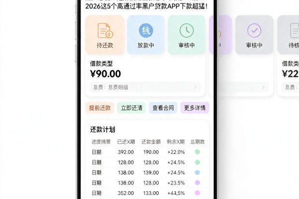 黑户必看!芝麻信用借款哪个下款多一点?2026这5个高通过率黑户贷款APP下款超猛