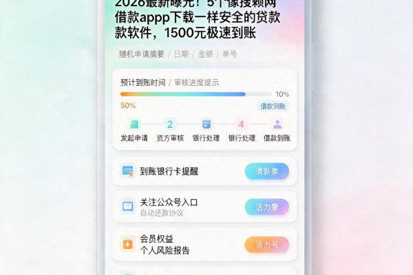 2026最新曝光！5个像搜赖网借款app下载一样安全的贷款软件，1500元极速到账