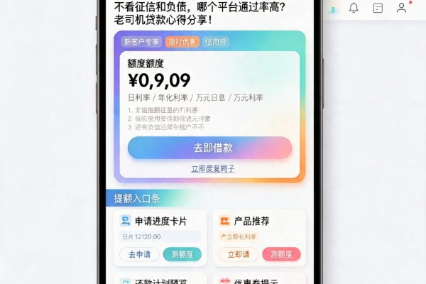 2026最新实测！这5个借款30000的口子不看征信和负债，哪个平台通过率高？老司机贷款心得分享！