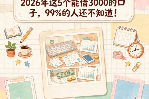 有信用卡都能贷款?2026年这5个能借3000的口子,99%的人还不知道!