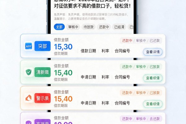 急需3万4?2026年后台实测:这5个对征信要求不高的借款口子,轻松贷!