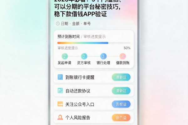2026年必看！5个门槛低、可以分期的平台秘密技巧，稳下款借钱APP验证