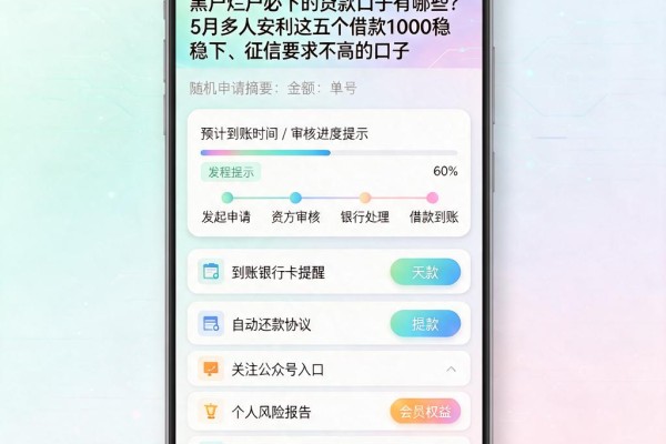 黑户烂户必下的贷款口子有哪些?5月多人安利这五个借款1000稳下、征信要求不高的口子