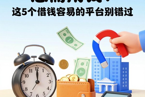 急需用钱？这5个借钱容易的平台别错过，附借2000元容易的口子推荐