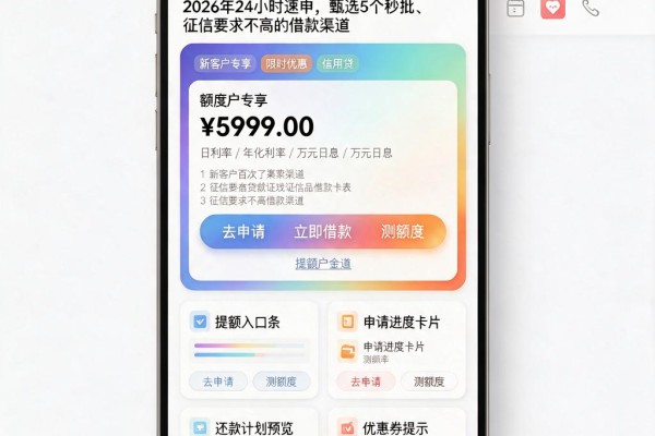 黑户被拒百次还能贷款的口子来了!2026年24小时速申,甄选5个秒批、征信要求不高的借款渠道