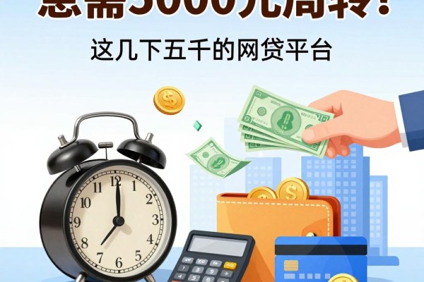 急需5000元周转？这几个容易下五千的网贷平台，借3000也适配应急