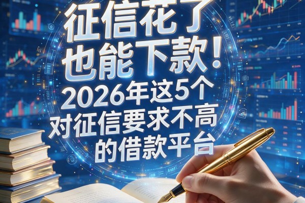 征信花了也能下款！2026年这5个对征信要求不高的借款平台，到账快人一步