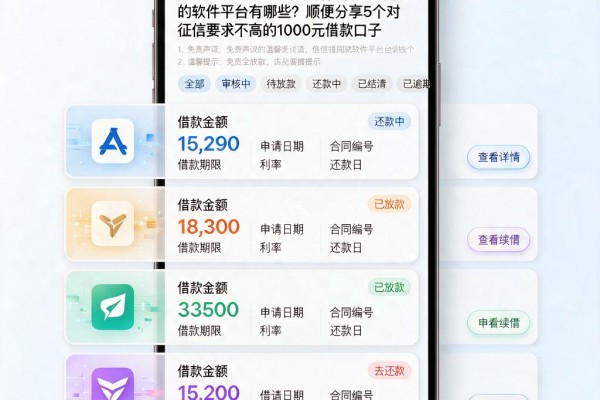 黑户必看!2026年不看征信就能借钱的软件平台有哪些?顺便分享5个对征信要求不高的1000元借款口子