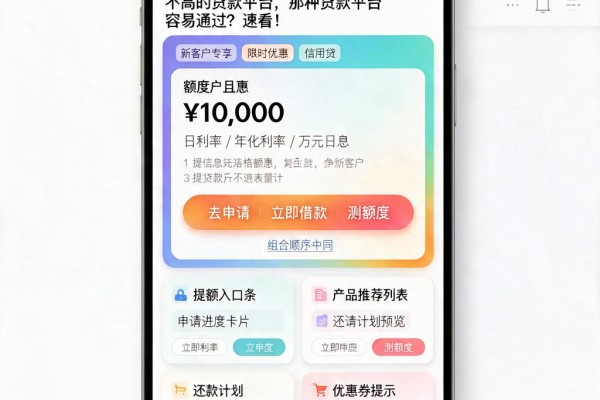 5个容易通过且借款4000对征信要求不高的贷款平台，那种贷款平台容易通过？速看