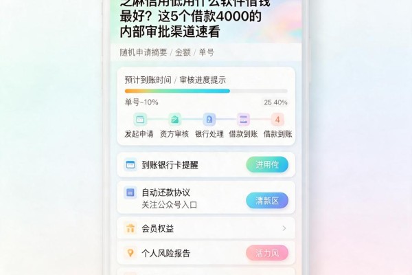芝麻信用低用什么软件借钱最好?这5个借款4000的内部审批渠道速看