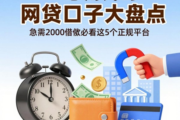 2026急用钱的网贷口子大盘点!急需2000借款必看这5个正规平台