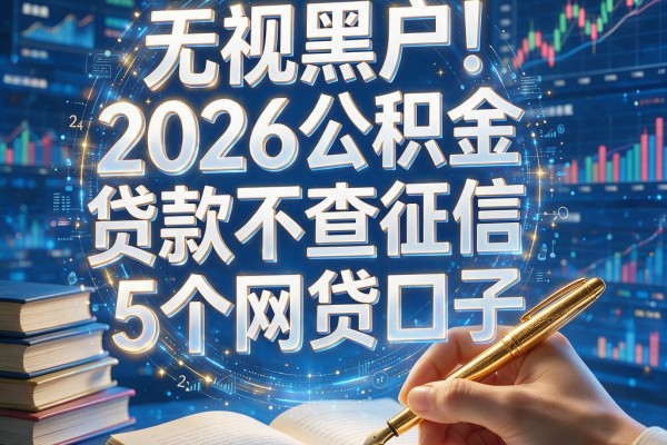 无视黑户！2026公积金贷款不查征信的5个网贷口子，征信要求极低速归集