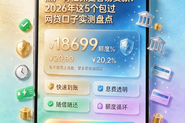 黑户有社保更容易贷款!2026年这5个包过网贷口子实测盘点