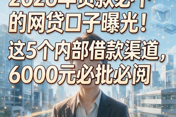 2026年贷款必下的网贷口子曝光!这5个内部借款渠道,6000元必批必阅