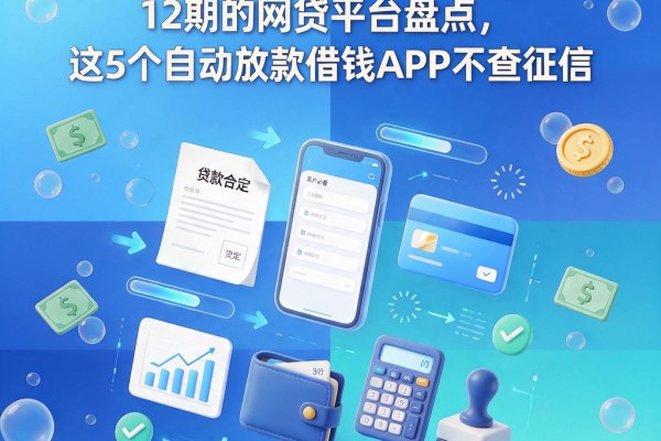 黑户必看！无视黑户可分12期的网贷平台盘点，这5个自动放款借钱APP不查征信