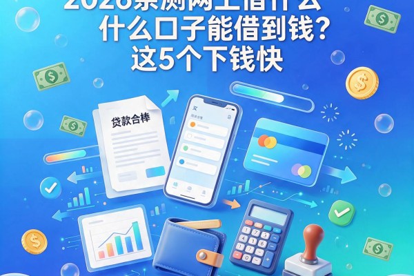 双黑户必看!2026亲测网上借什么口子能借到钱?这5个下钱快