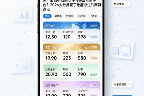 黑户借钱秒过的软件有哪些可靠平台？2026大数据花了也能必过的网贷盘点