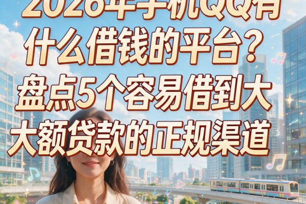2026年手机QQ有什么借钱的平台?盘点5个容易借到大额贷款的正规渠道