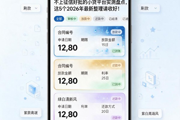 不上征信好批的小贷平台实测盘点,这5个2026年最新整理请收好!