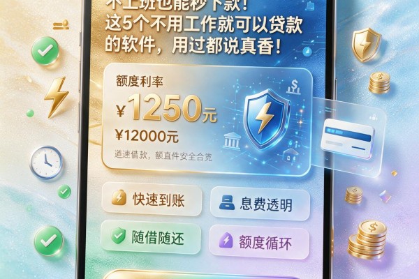不上班也能秒下款！这5个不用工作就可以贷款的软件，用过都说真香