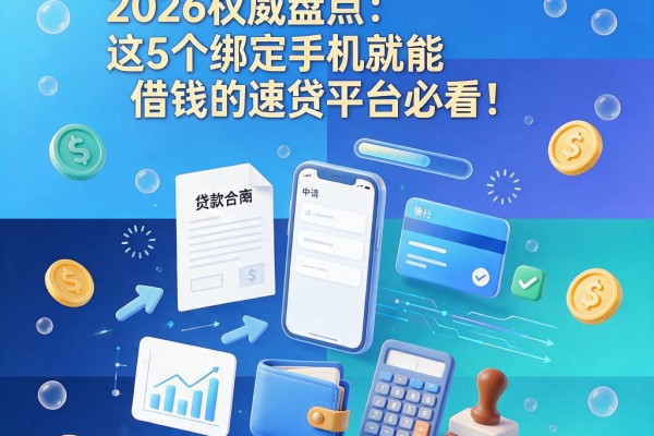 芝麻信用多少分能贷款?2026权威盘点:这5个绑定手机就能借钱的速贷平台必看!