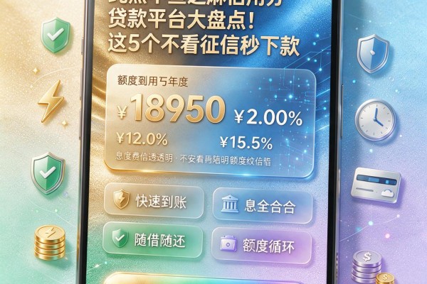 纯黑不查芝麻信用分贷款平台大盘点!这5个不看征信秒下款