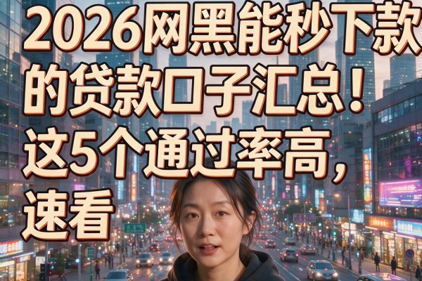 2026网黑能秒下款的贷款口子汇总!这5个通过率高,速看
