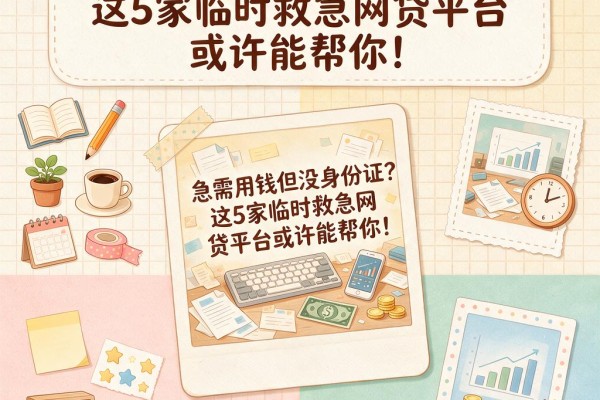 急需用钱但没身份证?这5家临时救急网贷平台或许能帮你!