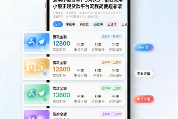 急用小额资金？3月这5个借钱急用小额正规贷款平台流程简便超靠谱