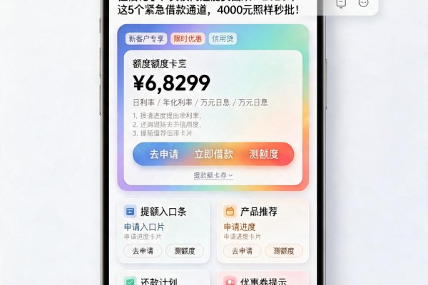 征信花了、负债高还能贷出来?2026年这5个紧急借款通道,4000元照样秒批!
