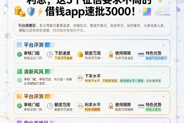 黑户必看！借5000一天仅3块利息，这5个征信要求不高的借钱App速批3000