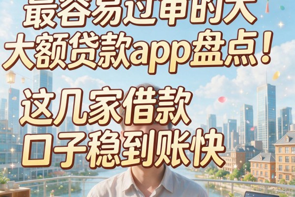 最容易过审的大额贷款app盘点！这几家借款口子稳到账快
