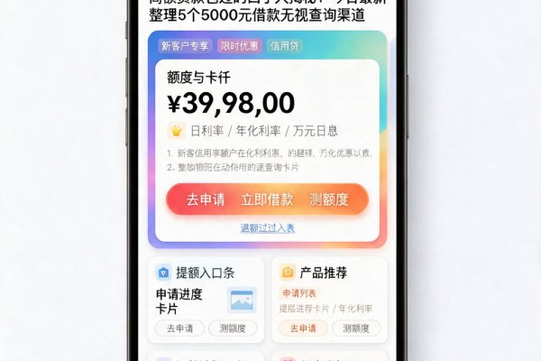 高额贷款包过的口子大揭秘!今日最新整理5个5000元借款无视查询渠道
