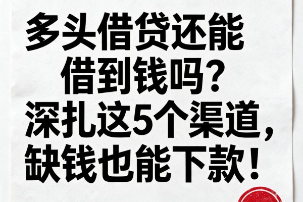 多头借贷还能借到钱吗？深扒这5个渠道，缺钱也能下款！