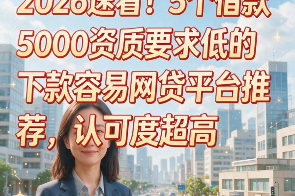 2026速看!5个借款5000资质要求低的下款容易网贷平台推荐,认可度超高