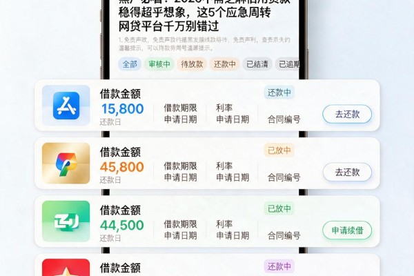黑户必看!2026不需芝麻信用贷款稳得超乎想象,这5个应急周转网贷平台千万别错过