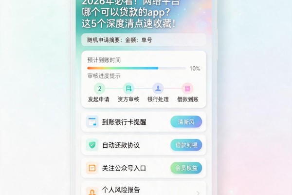 2026年必看!网络平台哪个可以贷款的app?这5个深度清点速收藏!