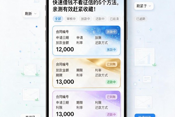 快速借钱不看征信的5个方法，亲测有效赶紧收藏！
