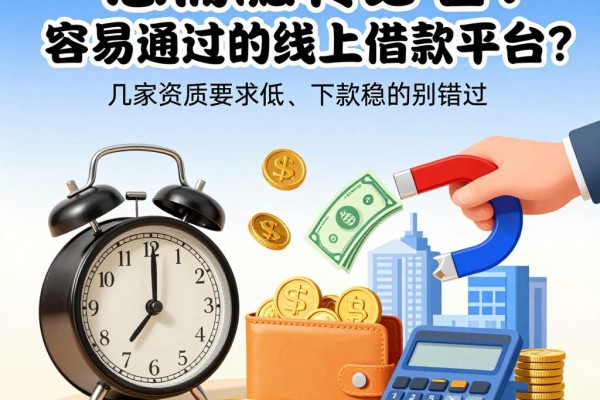 急需周转必看!容易通过的线上借款平台有哪些?这几家资质要求低、下款稳的口子别错过