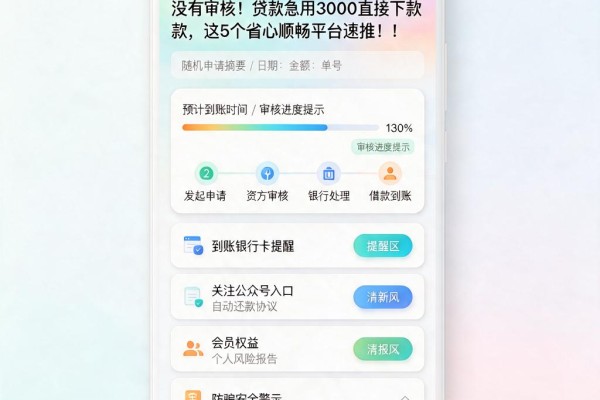 没有审核!贷款急用3000直接下款,这5个省心顺畅平台速推!